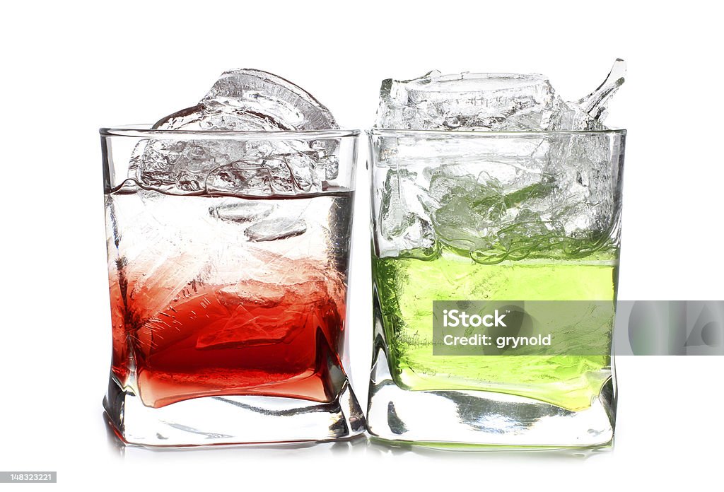 Coppe di whisky e ghiaccio - Foto stock royalty-free di Accessibilità