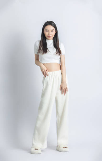 istock Beautiful female model posing in fashion studio 1483233519