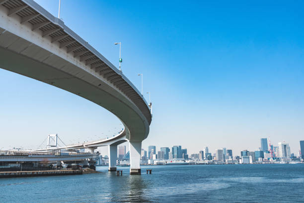 istock Rainbow bridge in Tokyo, Japan 1483234963