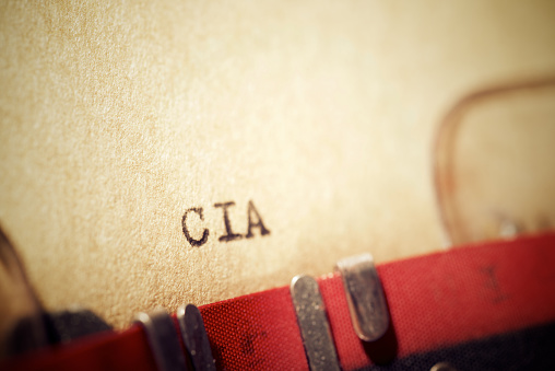 Cia word written with a typewriter.