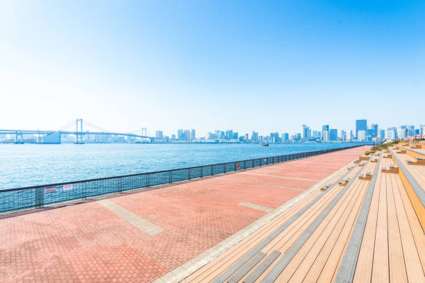 istock Toyosu Wharf Gururi Park Tokyo Japan 1483237021