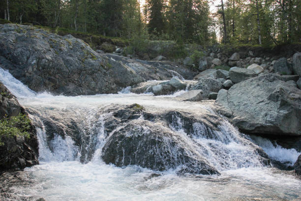 istock Waterfall in Nether-Polar Ural, Russia 1483238805