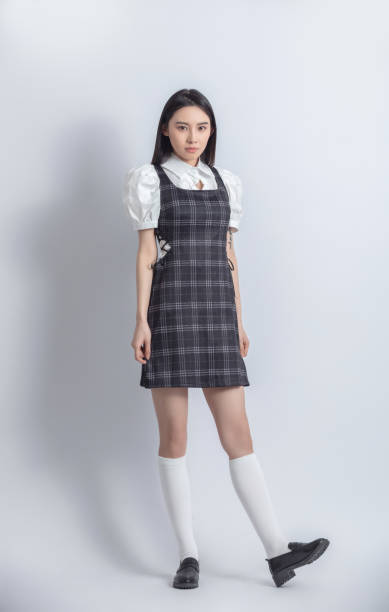 istock Beautiful female model posing in fashion studio 1483240563