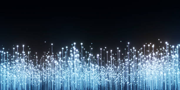 istock abstract technology fiber optic light blur background. concept of communication connect data abstract blue sci-fi background. 3d illustration 1483254493