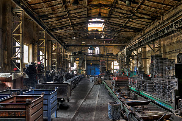 istock Factory hall in the old iron foundry 148325634