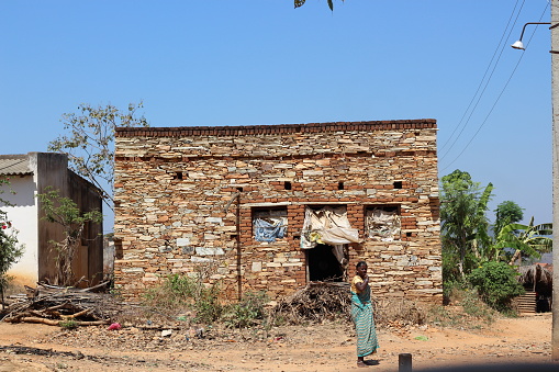 A house build for stones in a remote village in Tumkur district of Karnataka