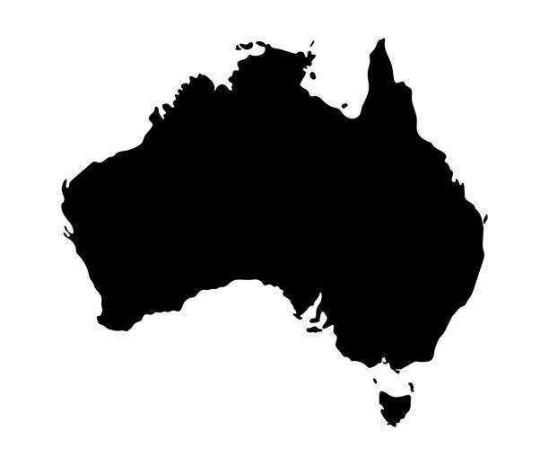 australien karte - new seven wonders of the world stock-grafiken, -clipart, -cartoons und -symbole