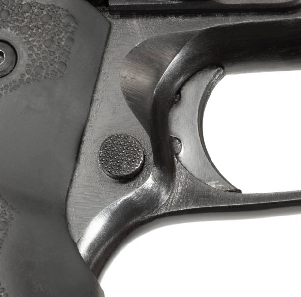 istock Semi-auto pistol magazine release and trigger 1483274745