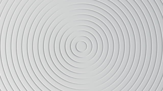 Seamless looping of white abstract radial circle moving up and down between layers. Motion graphic