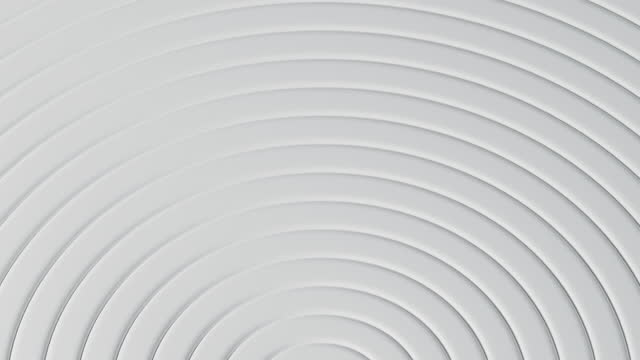 Seamless looping of white abstract radial circle moving up and down between layers. Motion graphic