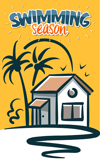 drawing of vector camp sign. Created by Illustrator CS6. This file of transparent.