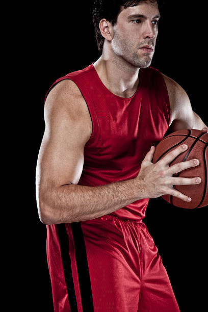 istock Basketball player with a ball 148327877