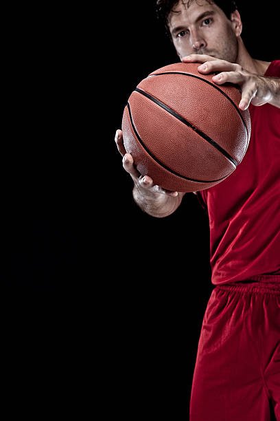 istock Basketball player with a ball 148327952