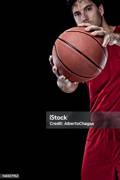 Basketball Player With A Ball Stock Photo - Download Image Now - Basketball - Sport, Basketball Player, Basketball Uniform