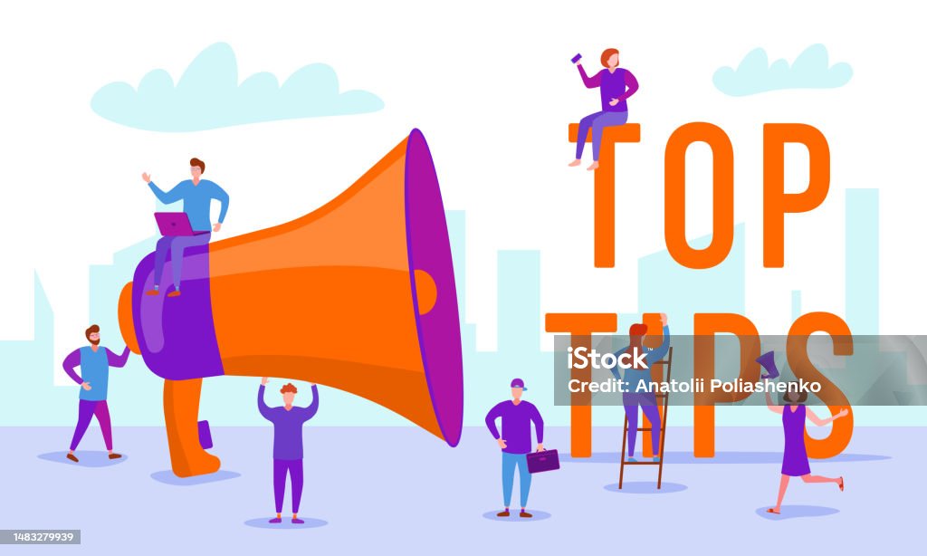 Tips People Top Tips Stock Illustration - Download Image Now - Adult, Advertisement ...
