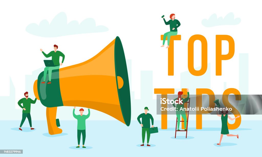 Tips People Top Tips Stock Illustration - Download Image Now - Adult, Advertisement ...