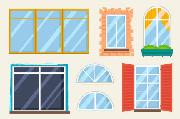 Vector illustration of window