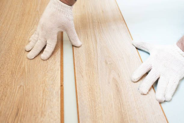 istock The process of laying the flooring 1483280459