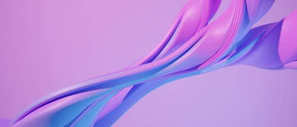 istock abstract pastel twist swirl soft pop 3d wallpaper blue pink background. 3d illustration render 1483280526