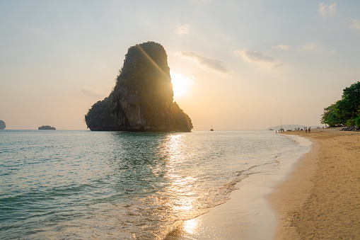 Idyllic tropical  beach resort on Krabi, Thailand