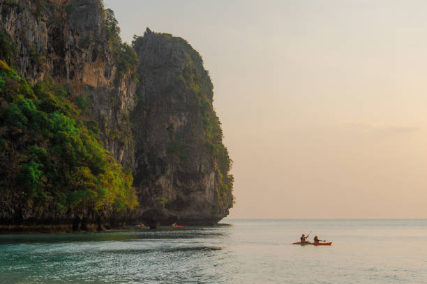 istock Sea kayaking near idyllic Railey beach in Krabi 1483280845