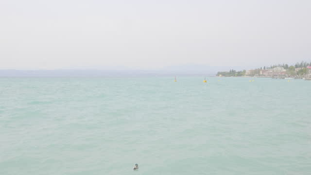 Sirmione on a cloudy day in springtime