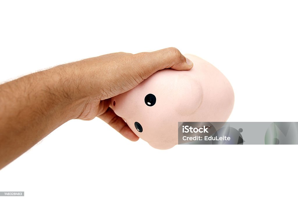 Leere Schwein Bank mit Clipping path - Lizenzfrei Armut Stock-Foto