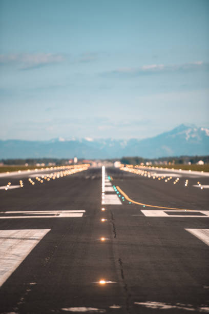 istock Airport Runway Under The Alps 1483289853