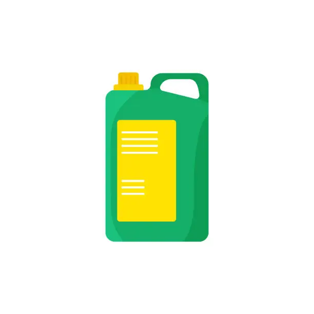 Vector illustration of chemical clean bottles