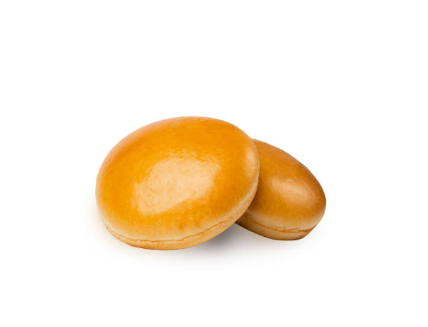 istock Burger Bun Isolated, Hamburger Bread, Empty Whole Burger Bun on White Background 1483294265