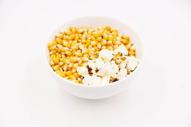 istock Gluten free organic kernels and freshly made popcorn 1483294666