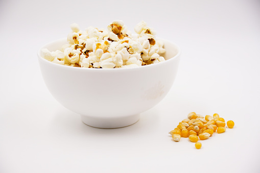 Gluten free organic kernels and freshly made popcorn