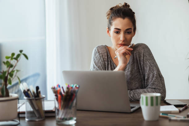 Woman Working From Home