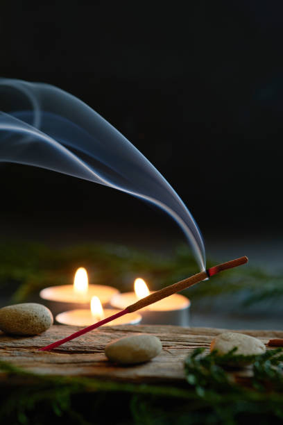istock An incense stick that burns and generates smoke. 1483301435