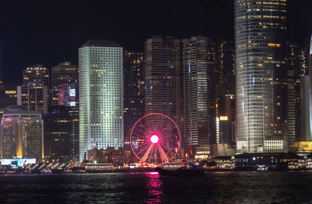 istock Hong Kong skyline at night 1483307516