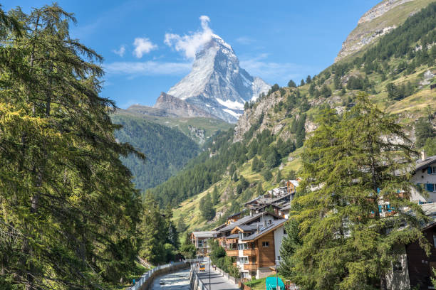 istock Zermatt and Matterhorn on the background, Switzerland 1483311390