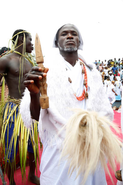olojo festival - indigenous culture nigerian culture african descent nigeria - fotografias e filmes do acervo