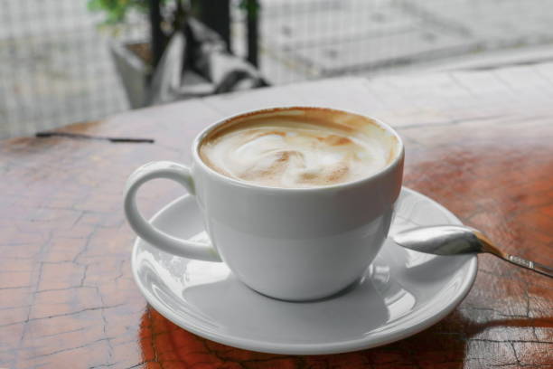 istock coffee cappuccino close up on wood background 1483313823