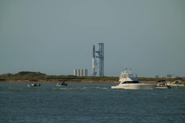 Space X Boca Chica Texas 04-17-23 stock photo