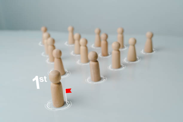 istock Success in leadership with outstanding skills and different from others, intelligent, capable of solving problems, leaders who can drive the organization to success. business planning, human resources 1483322684