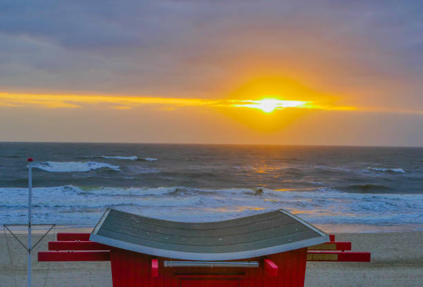 Idyllic sunsets on sea