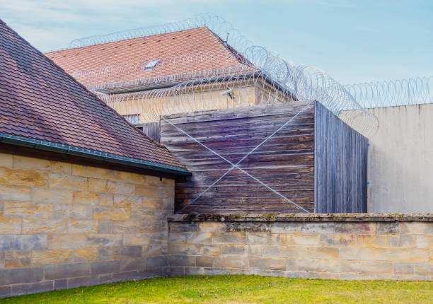 istock Exterior facade of a prison 1483323806