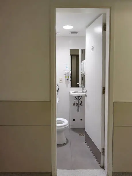 Hospital bathroom interior, montevideo, uruguay