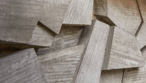 istock Geometrically abstract cement background. Background or texture with concrete geometric. 1483326990