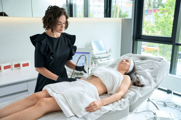 istock Professional cosmetologist working and doing skin rejuvenation procedure 1483330681