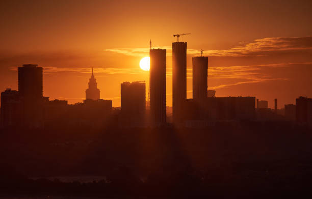 istock cityscape with skyscrapers sunrise 1483337926
