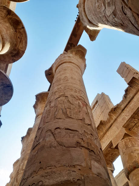 istock Great hypostyle hall - Egyptian column - Temple of Karnak - Egypt 1483338875
