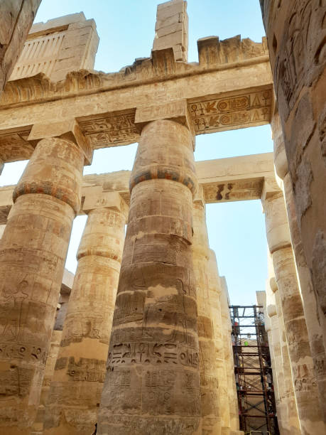 istock Great hypostyle hall - Egyptian column - Temple of Karnak - Egypt 1483338882