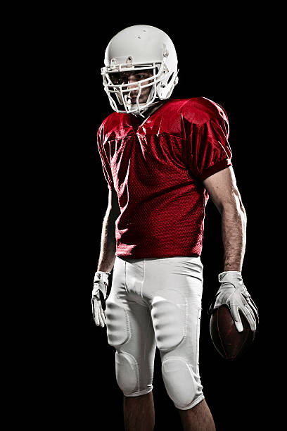 istock Football Player with a ball 148334056