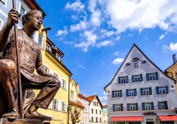 altstadt von füssen - bayern - weiler im allgau stock-fotos und bilder